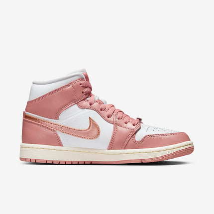 Men's Air Jordan 1 Mid 'Red Stardust' Shoes