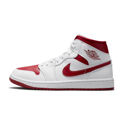 Men's Air Jordan 1 Mid 'Red Toe' Shoes