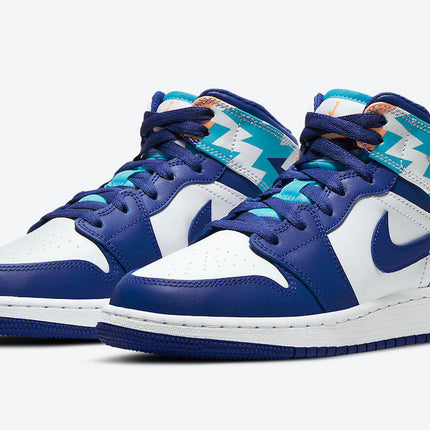 Men's Air Jordan 1 Mid 'Storm Blue' Shoes