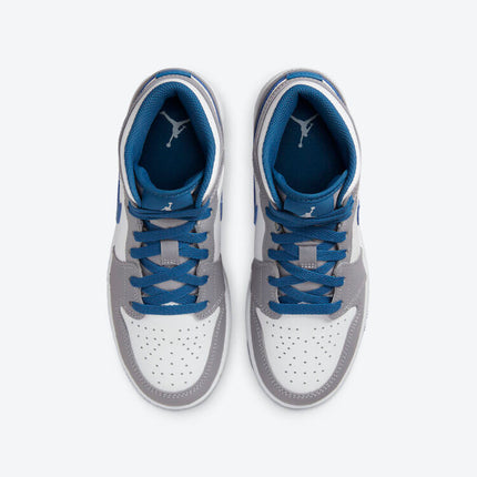 Men's Air Jordan 1 Mid 'True Blue' Shoes