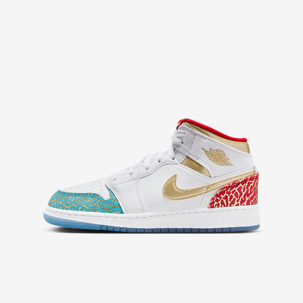 Men's Air Jordan 1 Mid 'UNC to Chicago' Shoes