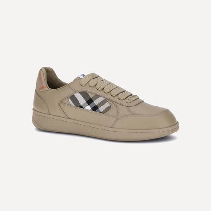 Men’s Burberry Leather Check Terrace Beige Sneakers