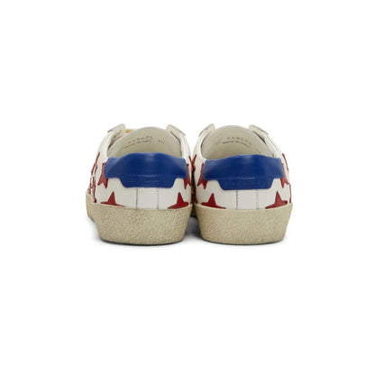Men's Saint Laurent Court Classic SL06 Red Stars Sneakers