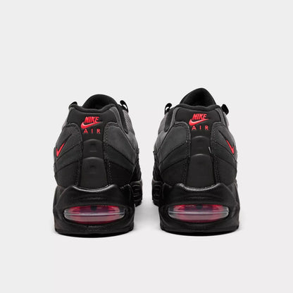 Men's Nike Air Max 95 Black Bright Crimson Shoes
