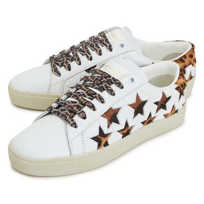 Men's Saint Laurent Court Classic SL06 Leopard Sneakers