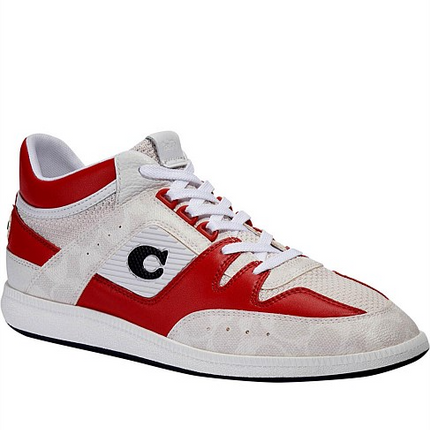 Men's Coach Citysole Mid Top white Red Sneakers