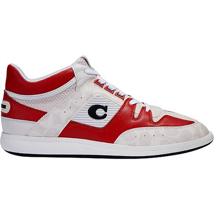 Men's Coach Citysole Mid Top white Red Sneakers