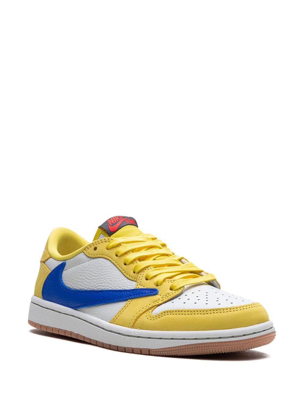 Men's Travis Scott x Air Jordan 1 Retro Low ‘ Canary ' Shoes