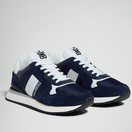 Men’s Bikkembergs Puyol Navy White Sneakers