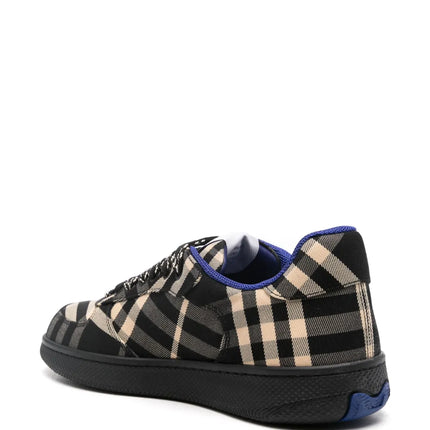 Men’s Burberry Check Terrace Noir Beige Bleu Sneakers