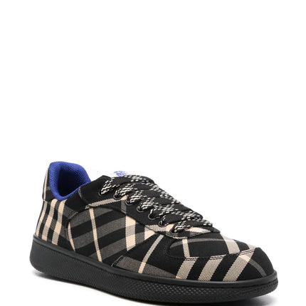 Men’s Burberry Check Terrace Noir Beige Bleu Sneakers