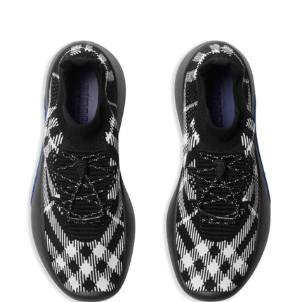 Men’s Burberry burbery Neptune Check Knit Black Sneaker