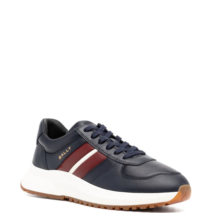 Men's Bally Darsyl Leather Navy White Sneaker
