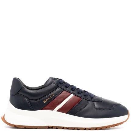 Men's Bally Darsyl Leather Navy White Sneaker