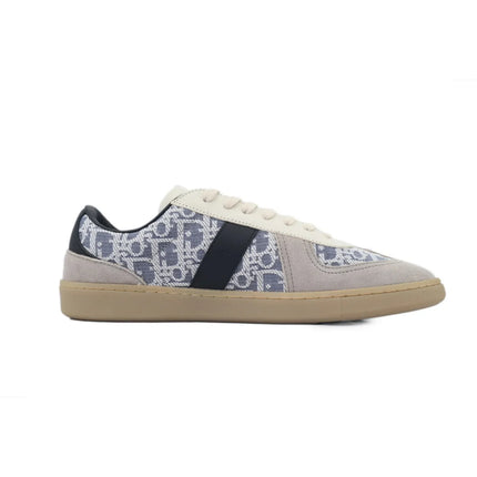 Men's Dior B01 Matchpoint Gray And Blue Print Sneakers
