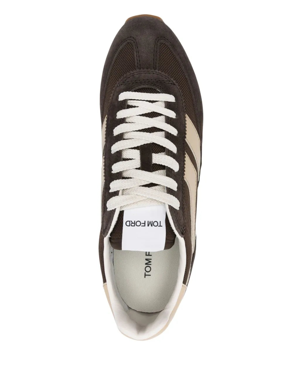 Men's Tom Ford Mick Panelled Cedar Brown Sneakers