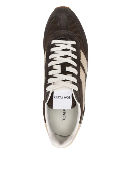 Men's Tom Ford Mick Panelled Cedar Brown Sneakers