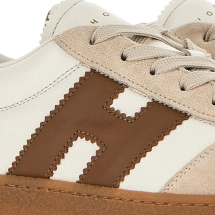 Men's Hogan Cool Suede Platform Beige Sneakers