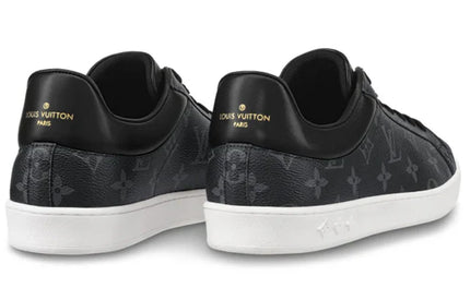 Men's Louis Vuitton Luxembourg Trainer Black Logo Monogram Sneakers