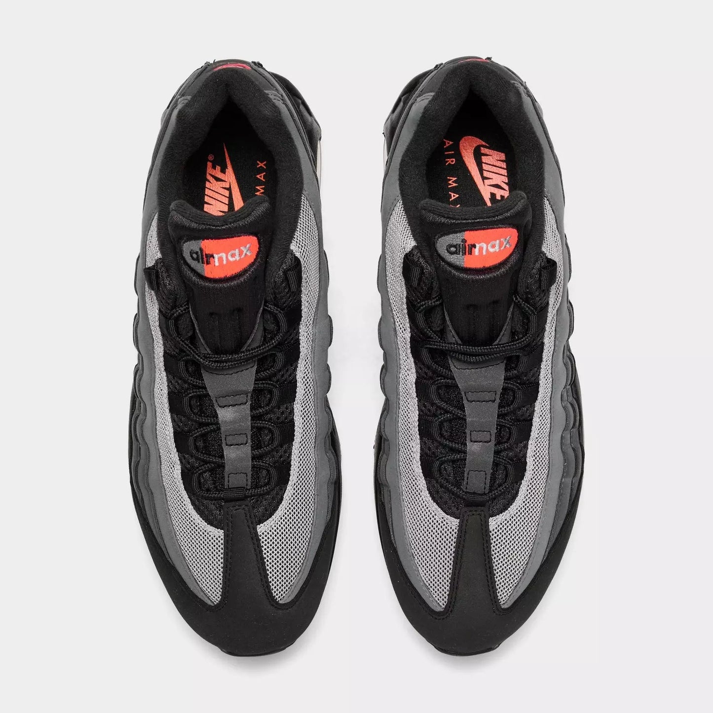 Men's Nike Air Max 95 Black Bright Crimson Shoes