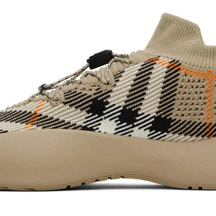 Men’s Burberry burbery Neptune Check Knit Sand Ip Check Sneakers