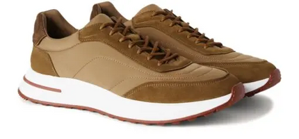 Men's Loro Piana Weekend Walk Smoky Tree Sneakers