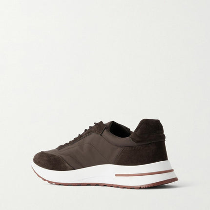 Men's Clothbase Loro Piana Brown Sneakers
