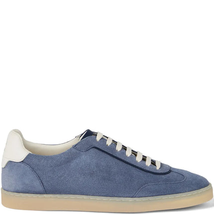 Men’s Brunello Cucinelli Suede Ice Blue Sneakers