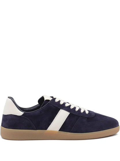 Men's Tom Ford Suede Sneakers With Panels Dark Blue