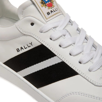 Men's Bally Retro Crest White Sneaker