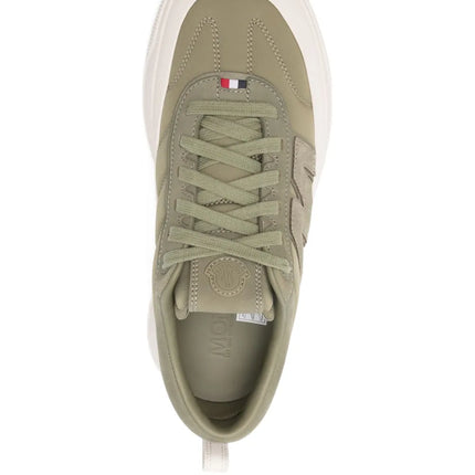 Men's Moncler Altive Leather Green Sneakers
