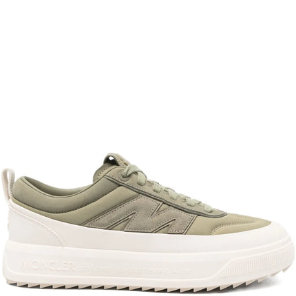 Men's Moncler Altive Leather Green Sneakers