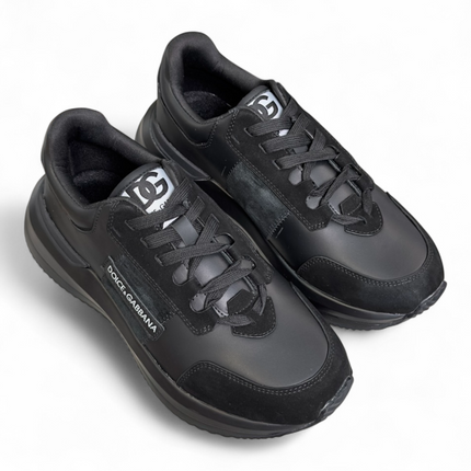 Men's Dolce & Gabbana Low-Top Platform Black Sneakers