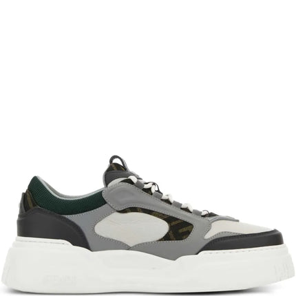 Men's FENDI Sneaker Fendi Force Grey And White Sneakers