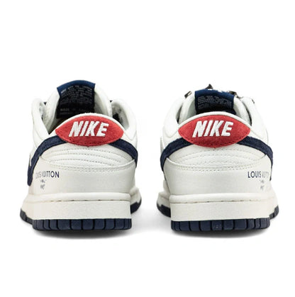 Men's SB Dunk Low x Louis Vuitton Grey Blue Red Sneakers