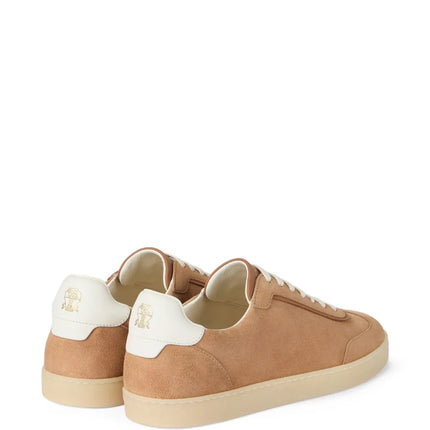 Men’s Brunello Cucinelli Suede Light Brown Sneakers