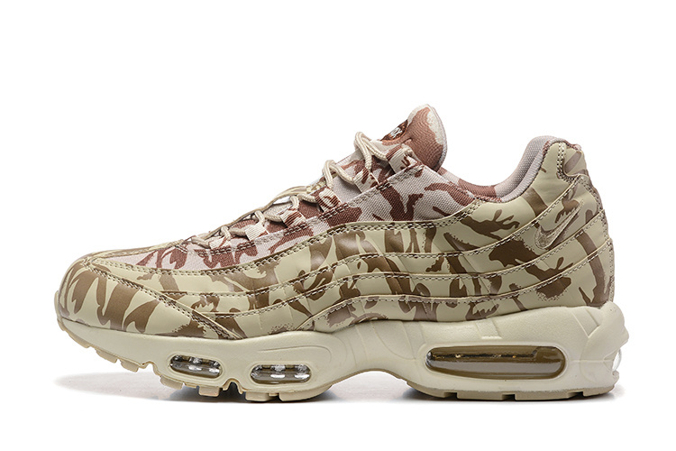 Men's Nike Air Max 95 Desert Tan Brown Camo Shoes