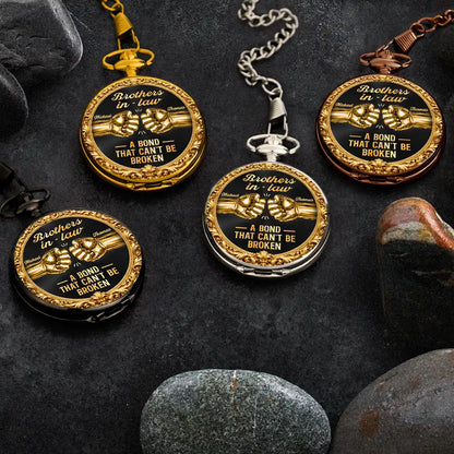 3D Metal Effect Brothers A Bond That Can't Be Broken - Personalized Pocket Watch