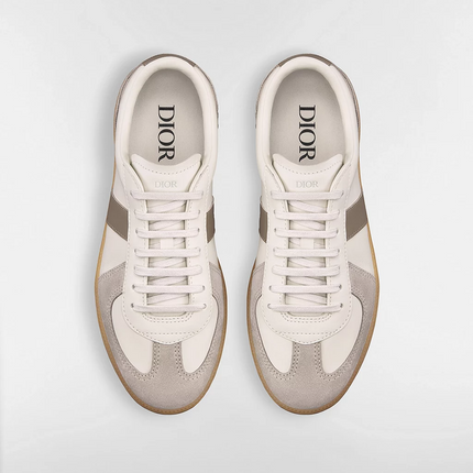 Men's Dior B01 Matchpoint Calfskin with Gray Suede Sneakers