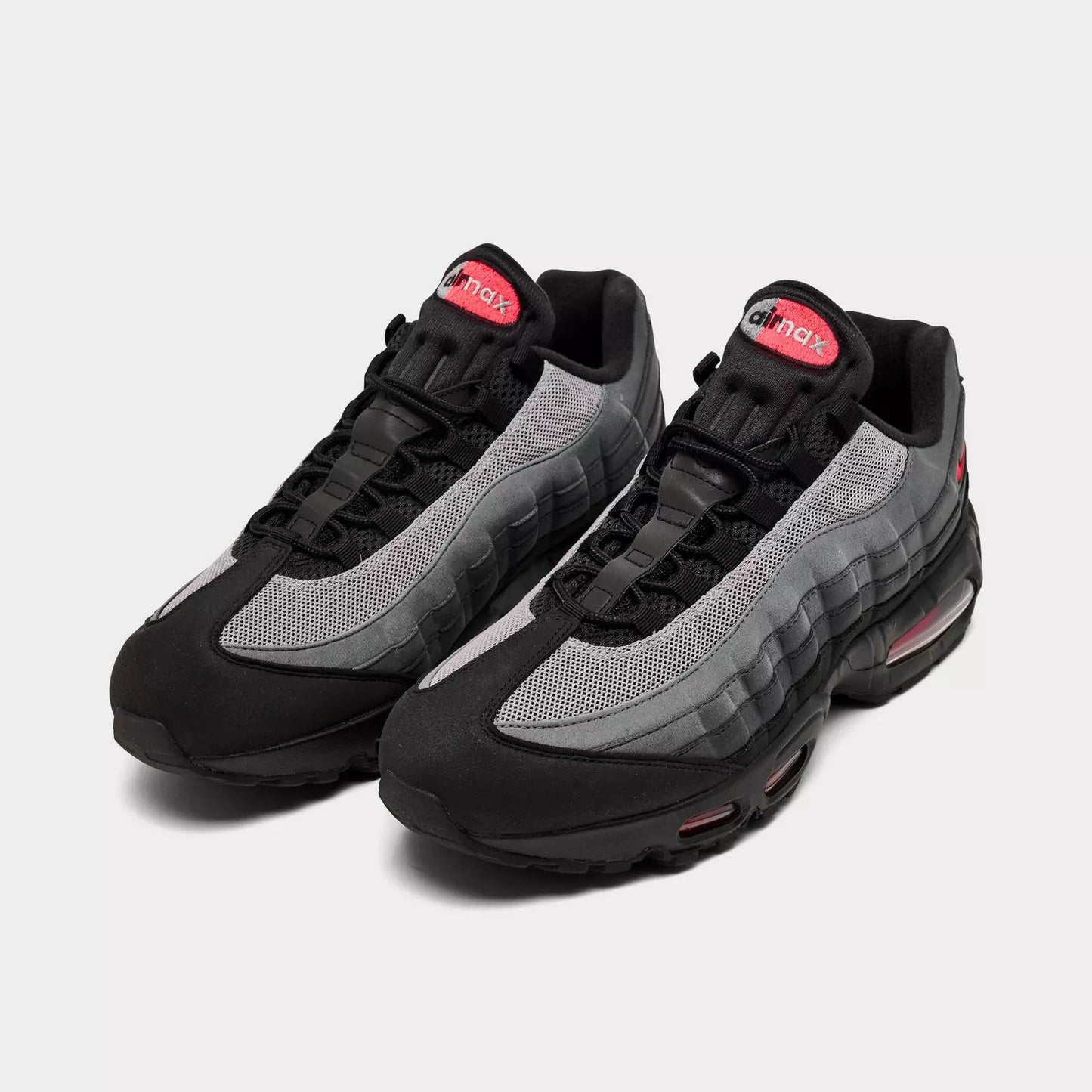 Men's Nike Air Max 95 Black Bright Crimson Shoes
