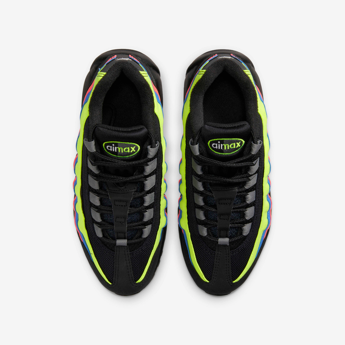 Men's Nike Air Max 95 Black Multi-Color Shoes