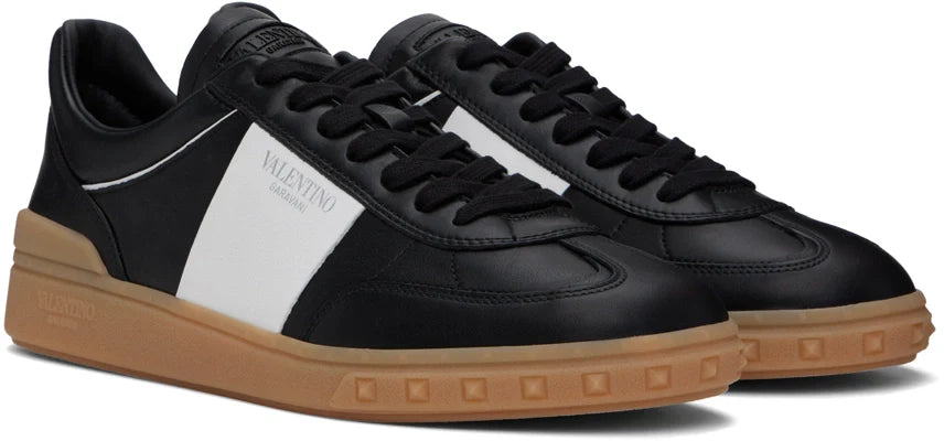 Men's Valentino Garavani Upvillage Low-Top Black Sneakers