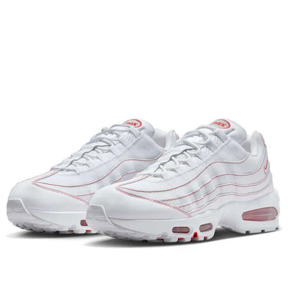 Men's Nike Air Max 95 Big Bubble White University Red Shoes