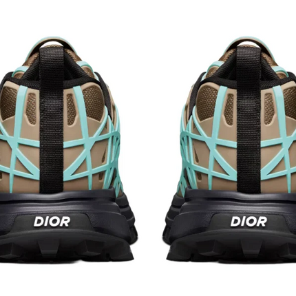 Men's Dior B31 Runner Khaki Technical Mesh Sneakers