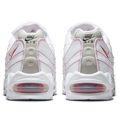 Men's Nike Air Max 95 Big Bubble White University Red Shoes