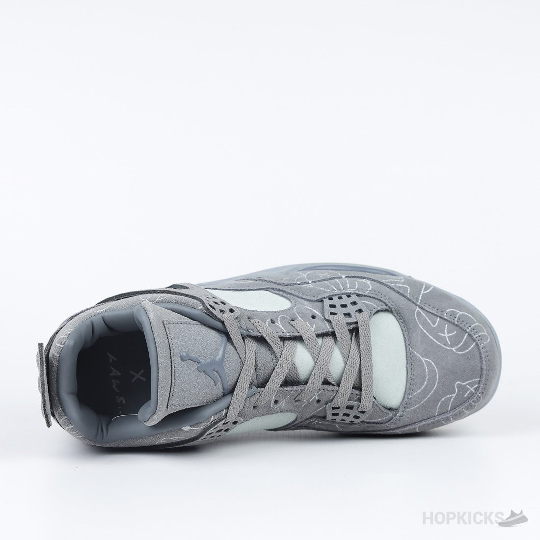 Men's Air Jordan 4 x Kaws Grey Shoes