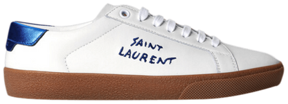 Men's Saint Laurent Court Classic SL06 White Pearl Blue Sneakers