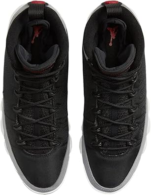 Men's Nike Air Jordan 9 Retro Grey Black Shoes