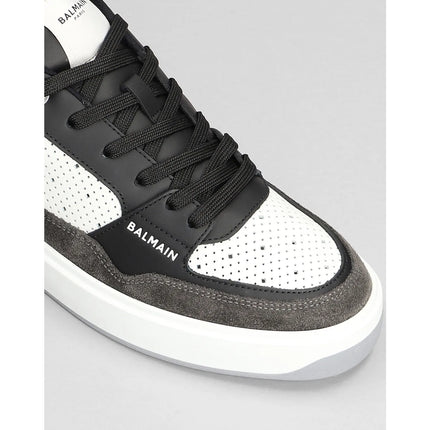 Men's Balmain B Court Sneakers In Black Leather Sneaker