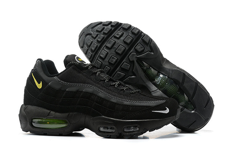 Men's Nike Air Max 95 Black Yellow Strike Shoes